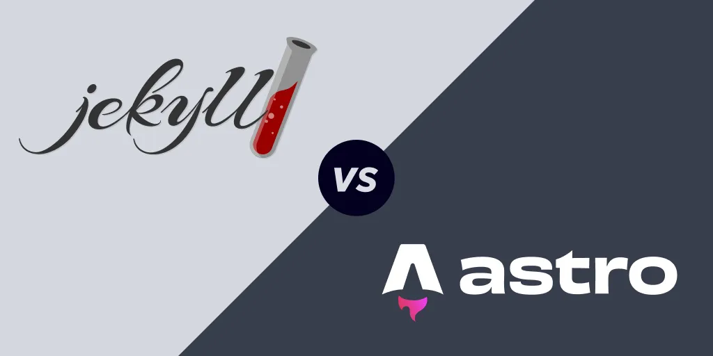 Jekyll and Astro logos